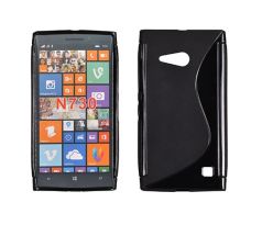 SILIKÓNOVÉ Púzdro S-LINE pre NOKIA LUMIA 730/735 - čierne