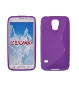 Púzdro SILIKÓNOVÉ S-LINE pre SAMSUNG GALAXY S5 (G900) - fialové