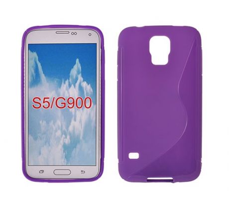 Púzdro SILIKÓNOVÉ S-LINE pre SAMSUNG GALAXY S5 (G900) - fialové