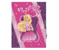 Zapisník uzamykateľný - Barbie