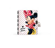 Zapisník uzamykateľný - Disney Minie Mouse