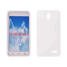 Púzdro Silikónové S-LINE pre ALCATEL ONE TOUCH IDOL (6030) - biele