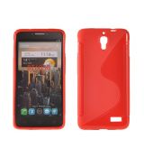 Púzdro silikónové S-line pre ALC One Touch Idol (6030) - červené