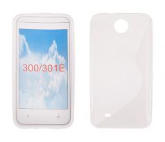 Silikónové Púzdro S-line pre HTC Desire 300 - biele