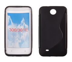 Silikónové Púzdro S-line pre HTC Desire 300 - čierne