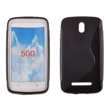 Silikónové Púzdro S-line pre HTC Desire 500 - čierne