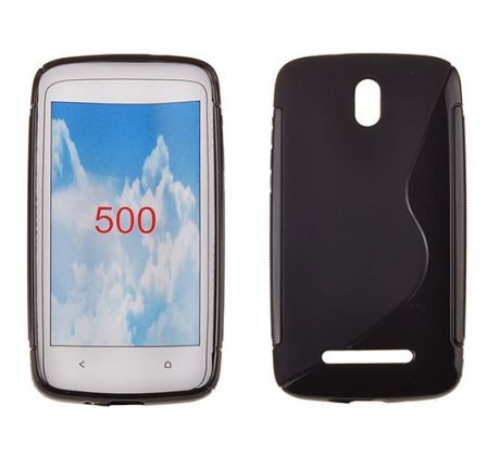 Silikónové Púzdro S-line pre HTC Desire 500 - čierne