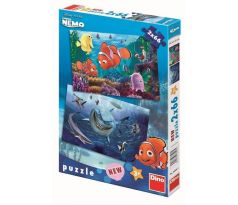 Puzzle Disney Nemo v hĺbke mora 2x66 dielikov - Dino