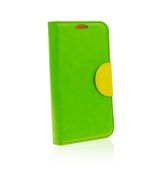 Puzdro knižkové BLUN FLEXI BOOK pre SAMSUNG GALAXY S4 (i9500) - zeleno žlté