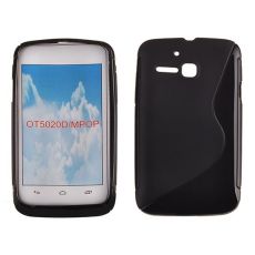 Púzdro SILIKÓNOVÉ S-LINE pre ALC ONE TOUCH M"POP (OT5020) - čierne