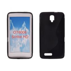 Púzdro SILIKÓNOVÉ S-LINE pre ALC ONE TOUCH SCRIBE HD (OT8008) - čierne