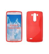 Púzdro SILIKÓNOVÉ S-LINE pre LG G3 (D855) - červené