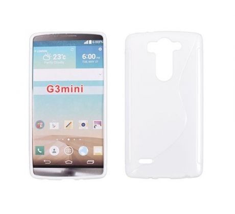 Púzdro SILIKÓNOVÉ S-LINE pre LG G3 MINI/BEAT/G3S (D722) - biele