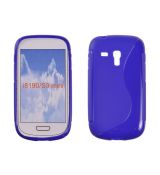 Púzdro SILIKÓNOVÉ  S-LINE pre SAMSUNG GALAXY S3 MINI (i8190) - modré