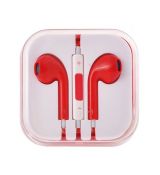 UNIVERZÁLNE STEREO SLÚCHADLÁ MEGA BASS HQ (handsfree) - červené