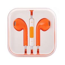 UNIVERZÁLNE STEREO SLÚCHADLÁ MEGA BASS HQ (handsfree) - oranžové