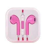 UNIVERZÁLNE STEREO SLÚCHADLÁ MEGA BASS HQ (handsfree) - ružové