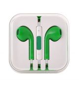 UNIVERZÁLNE STEREO SLÚCHADLÁ MEGA BASS HQ (handsfree) - zelené