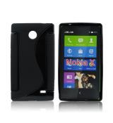 Púzdro SILIKÓNOVÉ S-LINE pre NOKIA X - čierne