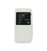 Knižkové púzdro S-VIEW FLEXI pre SAMSUNG GALAXY CORE 2 (G355H) - biele
