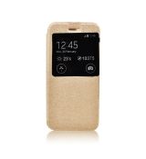 Knižkové púzdro S-VIEW FLEXI pre SAMSUNG GALAXY S6 (G920) - zlaté