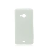 Púzdro SILIKÓNOVÉ JELLY CASE LEATHER pre SAMSUNG GALAXY A5 (A500) - biele