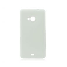 Púzdro SILIKÓNOVÉ JELLY CASE LEATHER pre SAMSUNG GALAXY A5 (A500) - biele