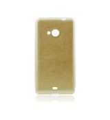 Púzdro SILIKÓNOVÉ JELLY CASE LEATHER pre SONY XPERIA E4 - zlaté