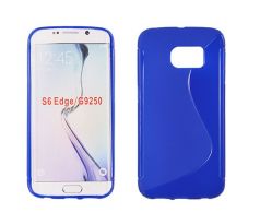 Púzdro SILIKÓNOVÉ S-LINE pre SAMSUNG GALAXY S6 EDGE (G925) - modré