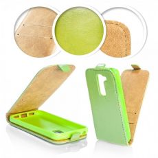 Púzdro knižkové  SLIM FLIP FLEXI pre HUAWEI ASCEND G620s - zelené