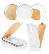 Púzdro knižkové SLIM FLIP FLEXI pre LG MAGNA - biele