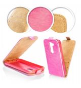 Púzdro knižkové  SLIM FLIP FLEXI pre HTC DESIRE 510 - ružové