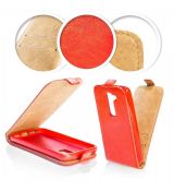 Púzdro knižkové SLIM FLIP FLEXI pre SONY XPERIA M4 AQUA - červené