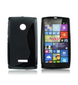 Púzdro SILIKÓNOVÉ S-LINE pre MICROSOFT LUMIA 435 - čierne