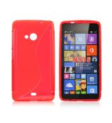 Púzdro SILIKÓNOVÉ S-LINE pre MICROSOFT LUMIA 535 - červené