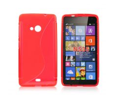 Púzdro SILIKÓNOVÉ S-LINE pre MICROSOFT LUMIA 535 - červené