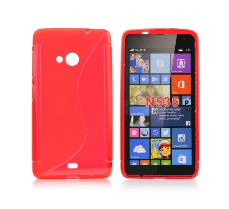 Púzdro SILIKÓNOVÉ S-LINE pre MICROSOFT LUMIA 535 - červené