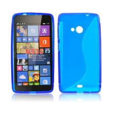 Púzdro SILIKÓNOVÉ S-LINE pre MICROSOFT LUMIA 535 - modré