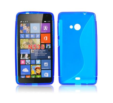 Púzdro SILIKÓNOVÉ S-LINE pre MICROSOFT LUMIA 535 - modré