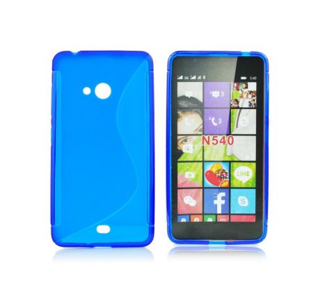 Púzdro SILIKÓNOVÉ S-LINE pre MICROSOFT LUMIA 540 - modré
