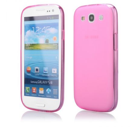 Púzdro SILIKÓNOVÉ FITTY MILK pre SAMSUNG GALAXY S3 (i9300) - ružové