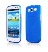 Púzdro SILIKÓNOVÉ FROSTED pre SAMSUNG GALAXY S3 (i9300) - modré
