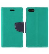 Púzdro knižkové diárové FANCY pre APPLE IPHONE 5C - mätovo modré