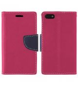 Púzdro knižkové diárové FANCY pre APPLE IPHONE 5C - ružovo modré