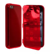 Púzdro SILIKÓNOVÉ JELLY CASE ULTRA pre APPLE IPHONE 5C - červené