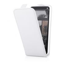 Púzdro knižkové SLIM FLIP FLEXI pre HTC ONE (M7) - biele