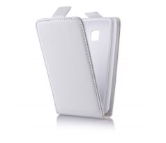 Púzdro knižkové SLIM FLIP FLEXI pre LG L3 2 (E430) - biele