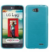 Púzdro SILIKÓNOVÉ JELLY CASE METALLIC pre LG L90 (D405)  - modré