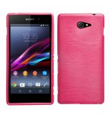 Púzdro SILIKÓNOVÉ JELLY CASE METALLIC pre SONY XPERIA M2 - ružové