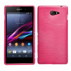 Púzdro SILIKÓNOVÉ JELLY CASE METALLIC pre SONY XPERIA M2 - ružové